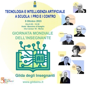 5 OTTOBRE 2023 - GIORNATA MONDIALE DELL&#039;INSEGNANTE - CONVEGNO GILDA